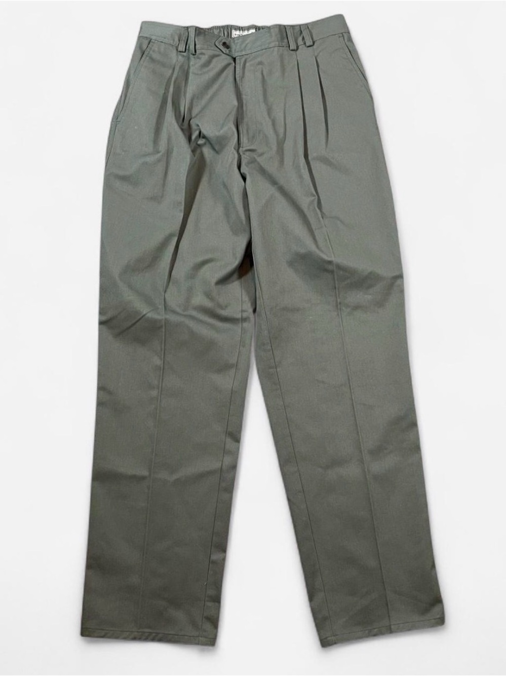 Men’s Bugle Boy Khakis Green Chino Pants Size 38x34
